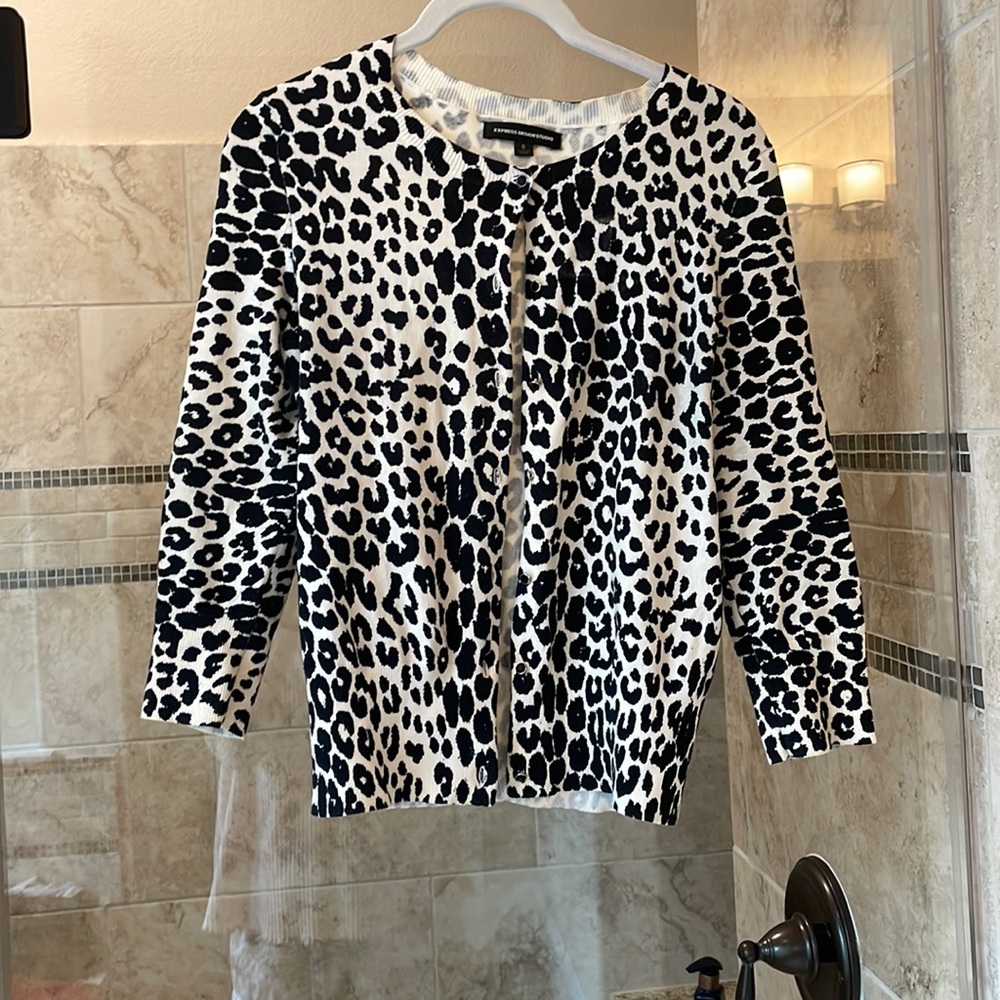 Express Leopard Cardigans